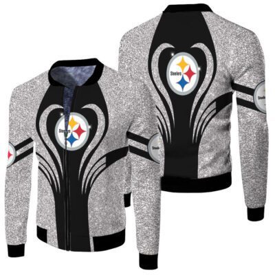 Pittsburgh steelers legging for fan 3d jersey Fleece Bomber Jacket
