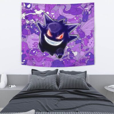 Pokemon Anime Tapestry - Evil Hintergrund Gengar Red Eyes With Purple Pokemons Tapestry Wall Hanging 2 Pokemon Anime Tapestry Evil Hintergrund Gengar Red Eyes With Purple Pokemons Tapestry Wall Hanging 2