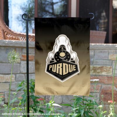 Purdue Gradient Ombre Logo Garden Flag GF00660