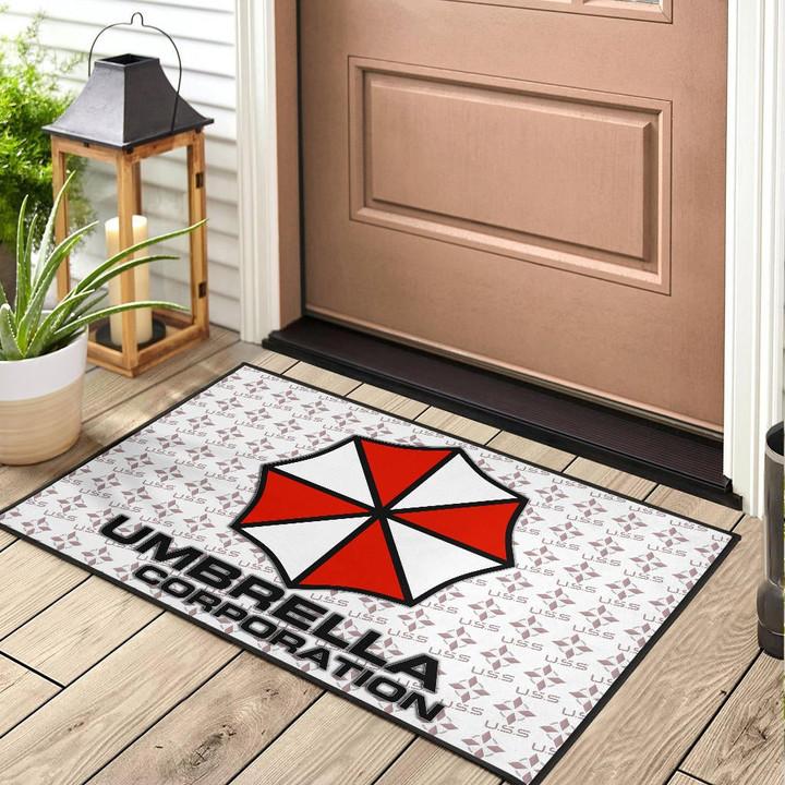 Resident-Evil-Game-Door-Mat-Umbrella-Corp-Symbol-USS-White-And-Red-Door-Mat-Welcome-Mat-2 Resident Evil Game Door Mat Umbrella Corp Symbol USS White And Red Door Mat Welcome Mat 2