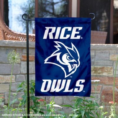 Rice Owls New Owl Logo Garden Flag GF00689