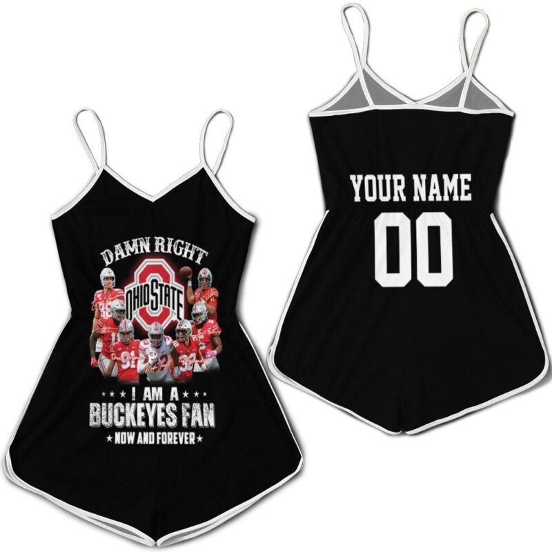 Right I Am A Ohio State Buckeyes Fans Now And Forever 3D Printed 3D Personalized Romper RJ03074