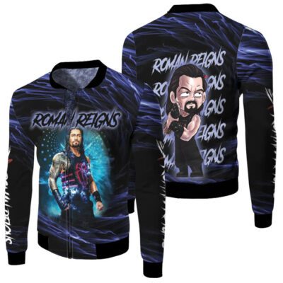 Roman Reigns The Best WWE Professional wrestler Black Gift For Roman Reigns Fans Fleece Bomber Jacket