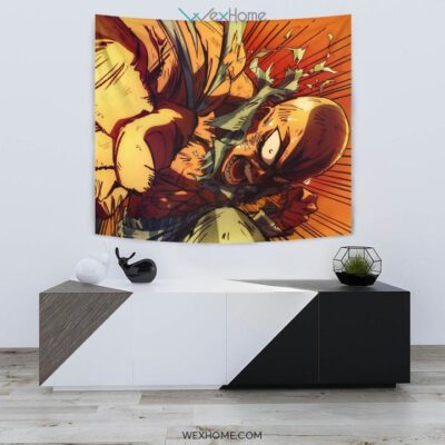 Saitama One Punch Man Tapestry For Anime Fan Gift 1 Saitama One Punch Man Tapestry For Anime Fan Gift 1
