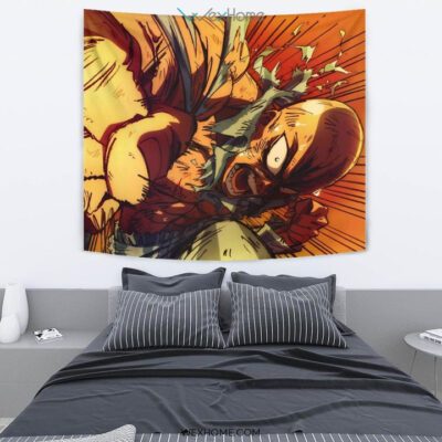 Saitama One Punch Man Tapestry For Anime Fan Gift 2 Saitama One Punch Man Tapestry For Anime Fan Gift 2