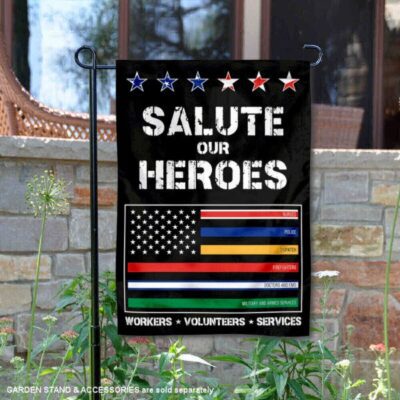 Salute Our Workers and Services Garden Flag GF01052