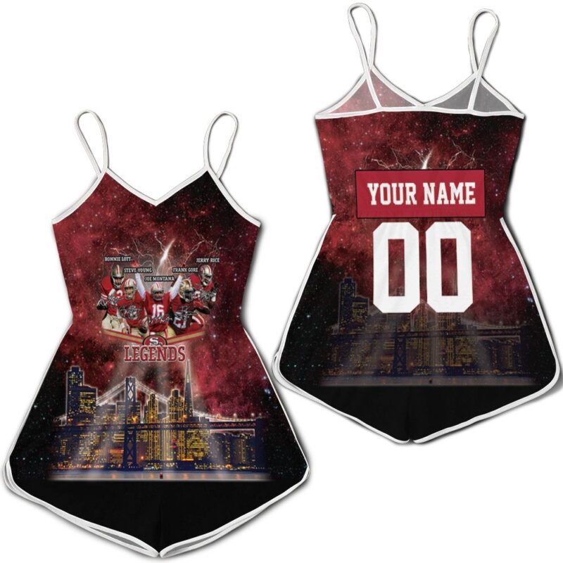 San Francisco 49ers City Night Light Galaxy Signed 3d Personalized 1 Romper RJ02493