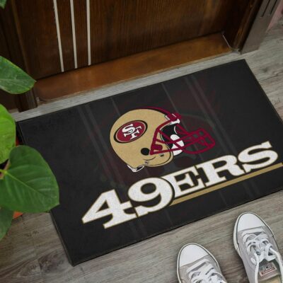 San Francisco American Football 49ers Football Minimal Ers Helmet Artwork Door Mat Welcome Mat 3 San Francisco American Football 49ers Football Minimal Ers Helmet Artwork Door Mat Welcome Mat 3