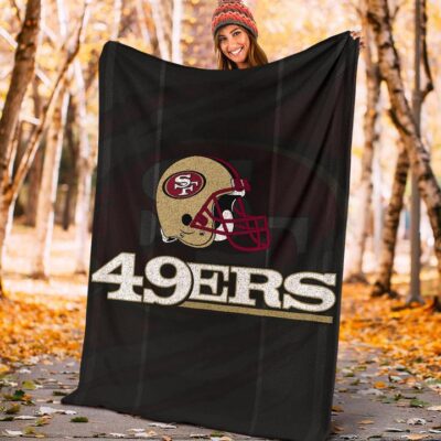 San Francisco American Football 49ers Minimal Ers Helmet Artwork Fleece Blanket 3 San Francisco American Football 49ers Minimal Ers Helmet Artwork Fleece Blanket 3