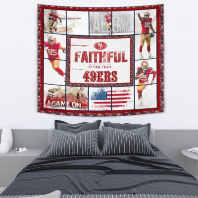 San Francisco Players 49ers Tapestry American Football Car Accessories Custom For Fans 2 San Francisco Players 49ers Tapestry American Football Car Accessories Custom For Fans 2