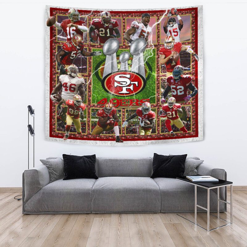 San Francisco Players 49ers Tapestry American Football Car Accessories Custom For Fans 3 2