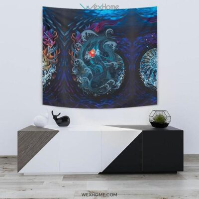 Sea Creatures Ponyo Wall Anime Tapestry Unique Design 2