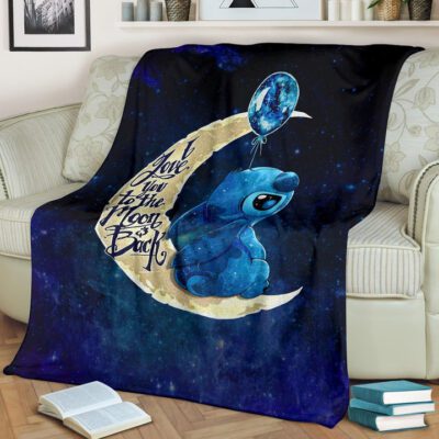 Sittch Cartoon Blanket - Lilo And Stitch Sherpa Fleece Blanket - Stitch I Love You To The Moon And Back H1006 2 Sittch Cartoon Blanket Lilo And Stitch Sherpa Fleece Blanket Stitch I Love You To The Moon And Back H1006 2
