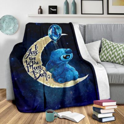 Sittch Cartoon Blanket - Lilo And Stitch Sherpa Fleece Blanket - Stitch I Love You To The Moon And Back H1006 3 Sittch Cartoon Blanket Lilo And Stitch Sherpa Fleece Blanket Stitch I Love You To The Moon And Back H1006 3