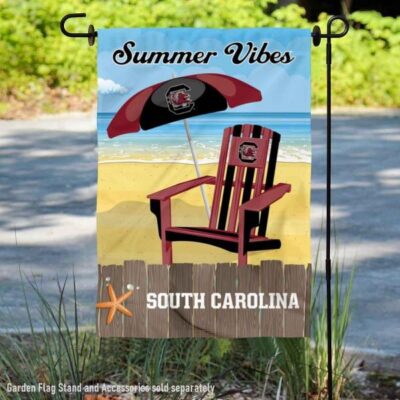 South Carolina Gamecocks Summer Vibes Decorative Garden Flag GF00746