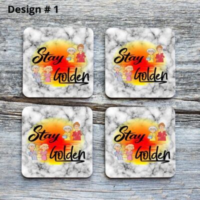 Stay Golden Drinkware Coaster Set of 4 2