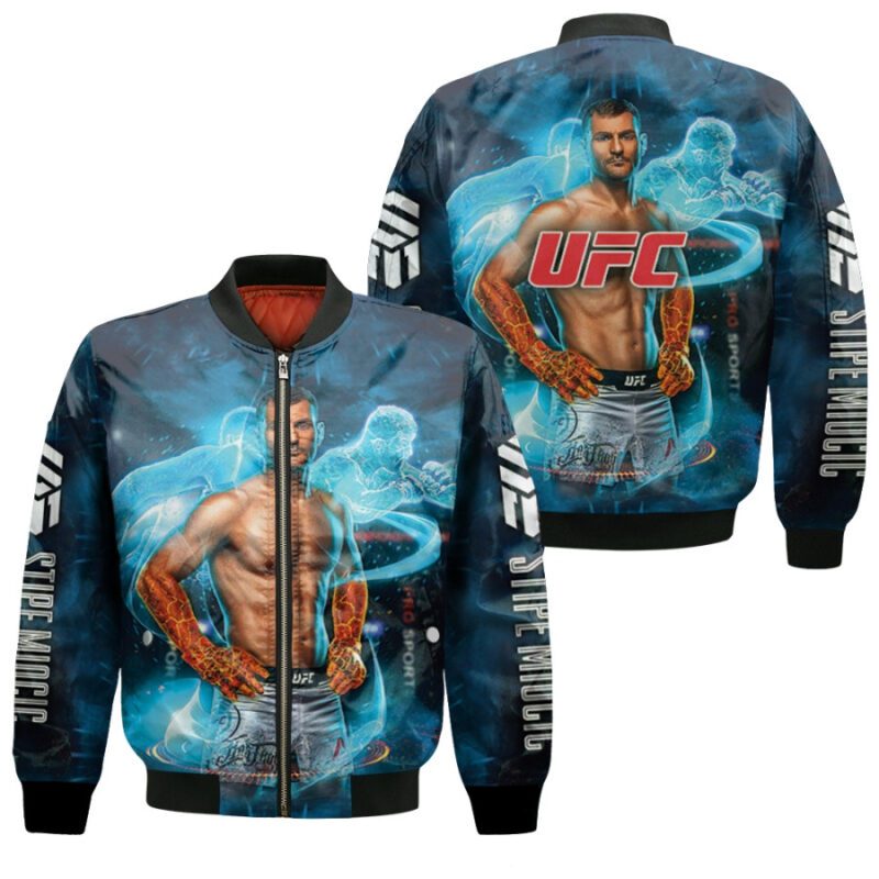 Stipe Miocic Stone Cold UFC Unrivalled Fighters Gift For Stipe Miocic Fans Bomber Jacket BJ03364
