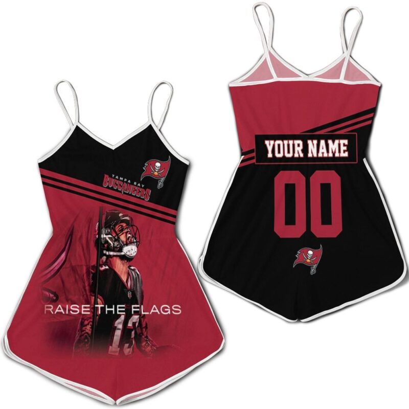 Tampa Bay Buccaneers Mike Evans Raise The Flag For Fans Personalized Romper RJ01903