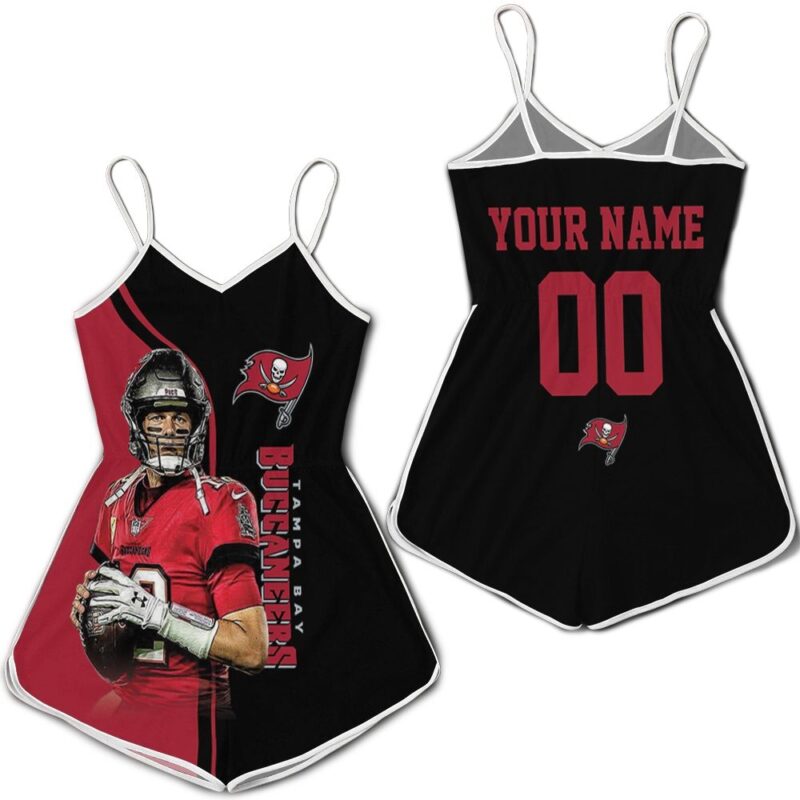 Tampa Bay Buccaneers Tom Brady Posture Legend For Fans 3d Printed Personalized Romper RJ01904