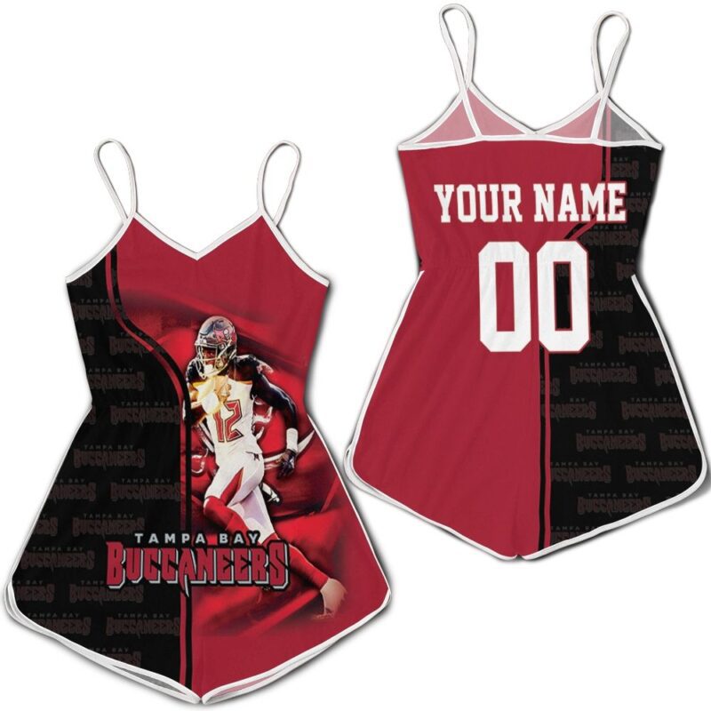 Tampa Bay Buccaneers Tom Brady Running 12 Legend For Fans Personalized Romper RJ01944