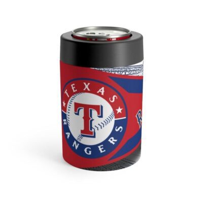 Texas Rangers MLB Pennant Stainless Steel Can Holder 2