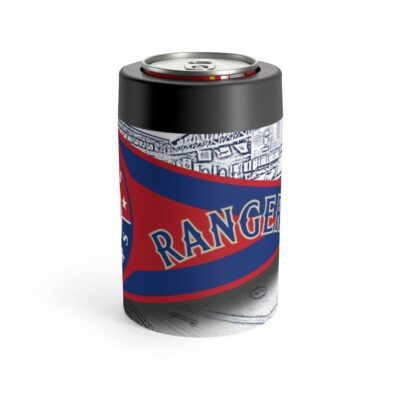 Texas Rangers MLB Pennant Stainless Steel Can Holder
