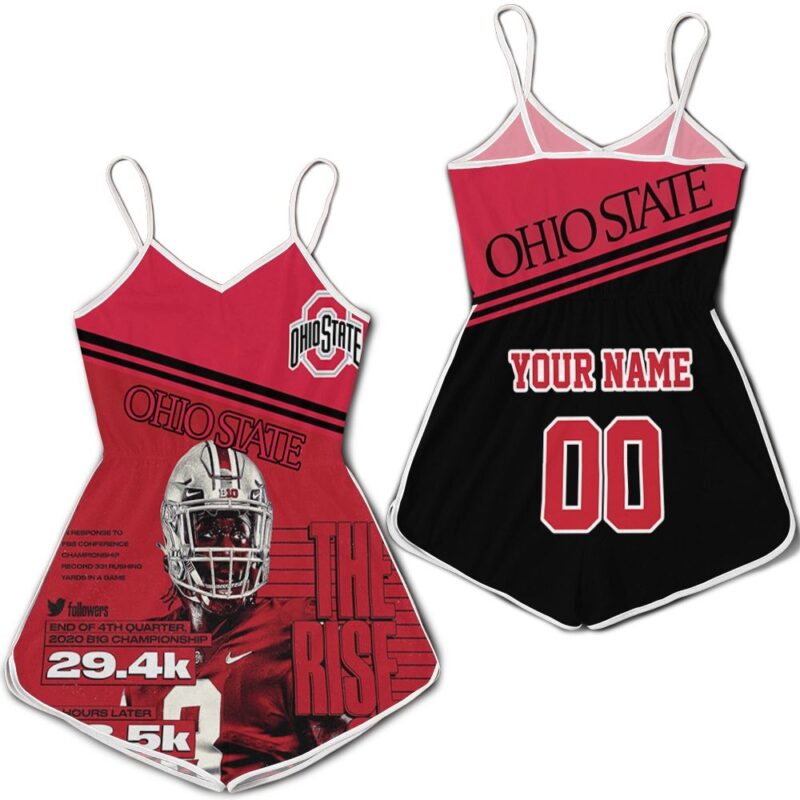 The Rise Of Ohio State Buckeyes B1g Championship Best Team Personalized Romper RJ02263