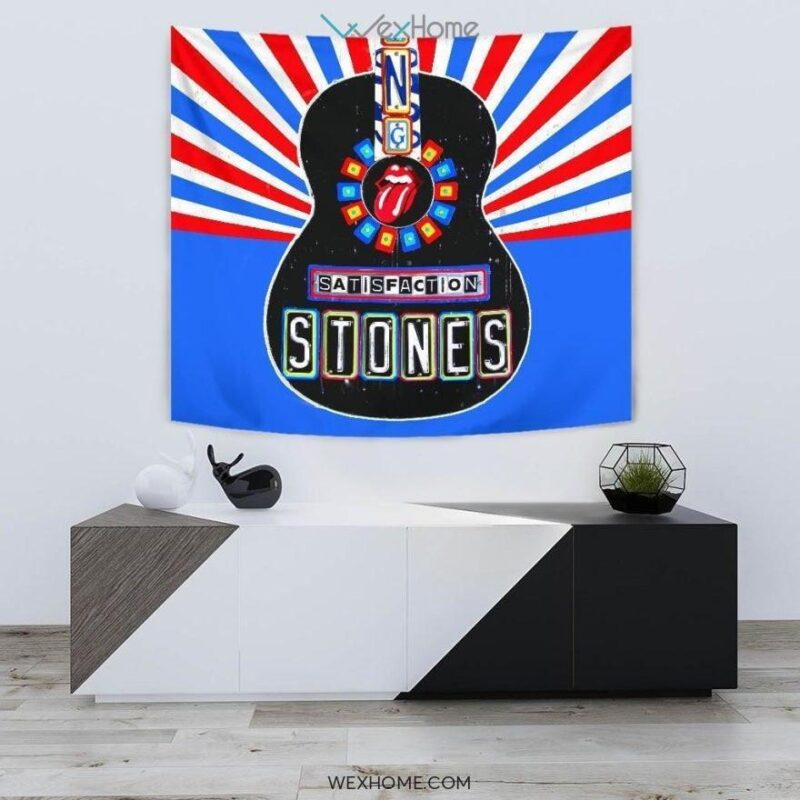 The Rolling Stones Satisfaction Tapestry Guitar Style Fan Gift 1