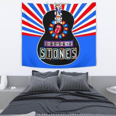The Rolling Stones Satisfaction Tapestry Guitar Style Fan Gift 2