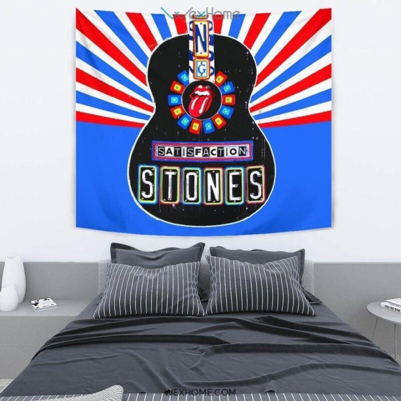The Rolling Stones Satisfaction Tapestry Guitar Style Fan Gift 2
