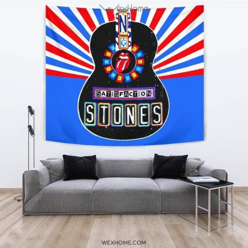 The Rolling Stones Satisfaction Tapestry Guitar Style Fan Gift 3