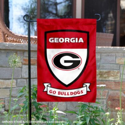 UGA Bulldogs Go Bulldogs Shield Garden Flag GF00495