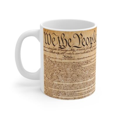 US Constitution w/American Flag Mug