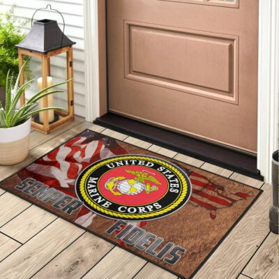 US Independence Day US Marine Corps Semper Fidelis Door Mat Welcome Mat 2 US Independence Day US Marine Corps Semper Fidelis Door Mat Welcome Mat 2