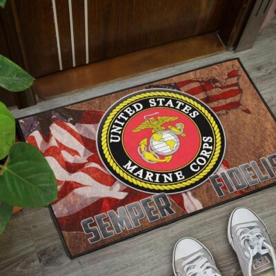US Independence Day US Marine Corps Semper Fidelis Door Mat Welcome Mat 3 US Independence Day US Marine Corps Semper Fidelis Door Mat Welcome Mat 3
