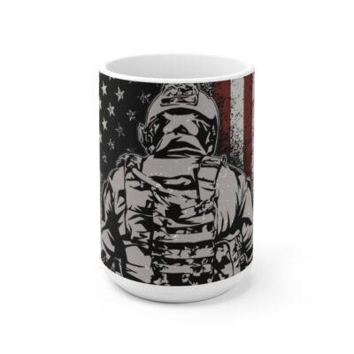 US Military Soldier wAmerican Flag Mug 5