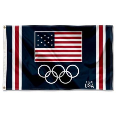 USA Olympic and Team USA 3x5ft Wall Flag Banner Flag Outdoor Flag BF381