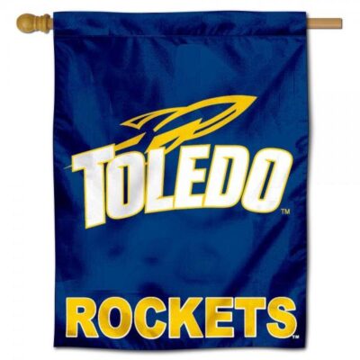 University of Toledo Rockets House Flag H0280