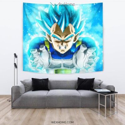 Vegeta Blue Hair Tapestry Dragon Ball Fan Gift Idea 3 Vegeta Blue Hair Tapestry Dragon Ball Fan Gift Idea 3