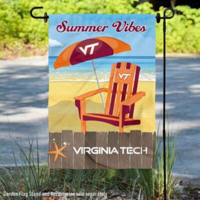 Virginia Tech Hokies Summer Vibes Decorative Garden Flag GF01302