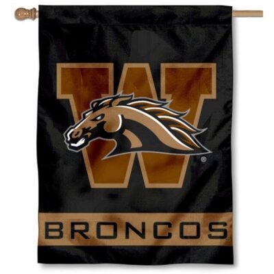 WMU Broncos Logo House Flag H0326