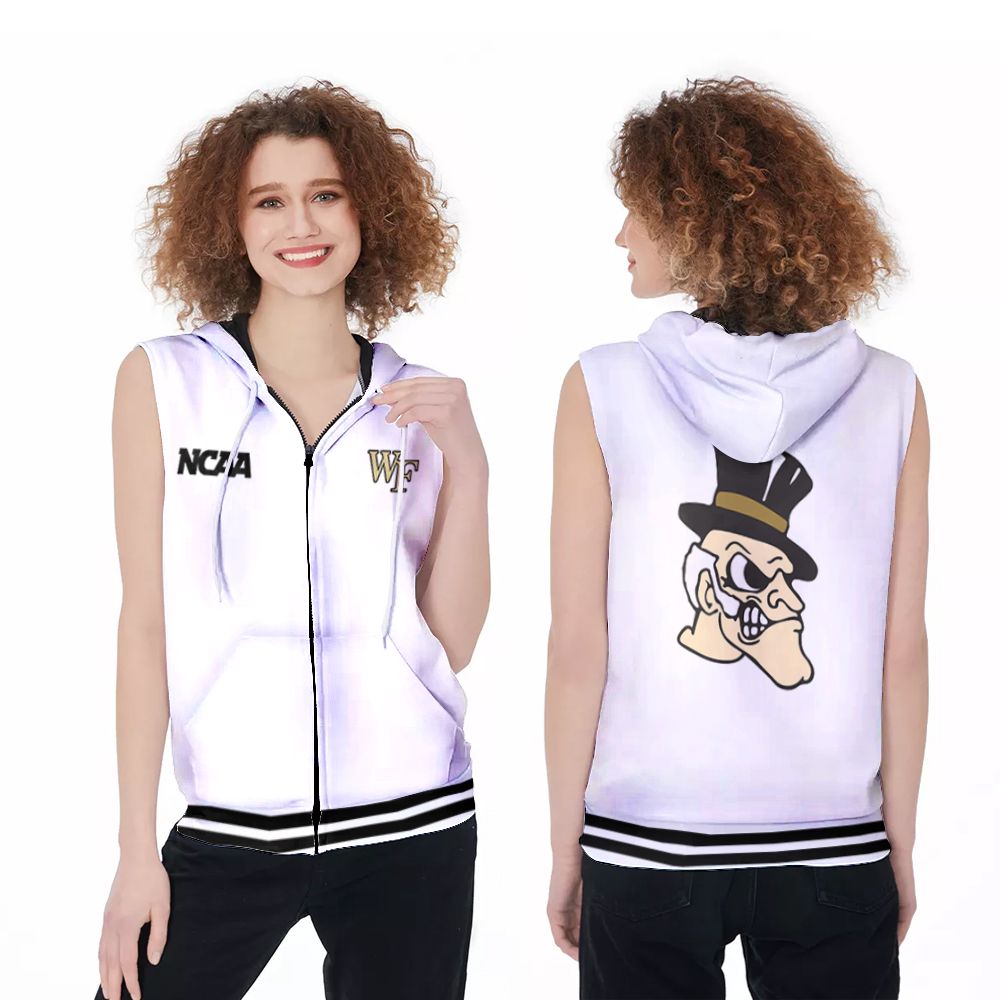 Wake-Forest-Demon-Deacons-Ncaa-Classic-White-With-Mascot-Logo-Gift-For-Wake-Forest-Demon-Deacons-Fans-Zip-Sleeveless-Hoodie-ZSH0571 Wake Forest Demon Deacons Ncaa Classic White With Mascot Logo Gift For Wake Forest Demon Deacons Fans Zip Sleeveless Hoodie ZSH0571