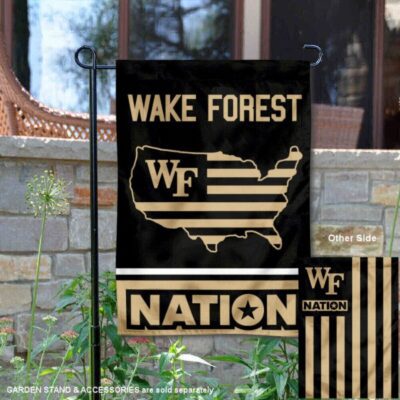 Wake Forest Garden Flag with USA Country Stars and Stripes GF00902
