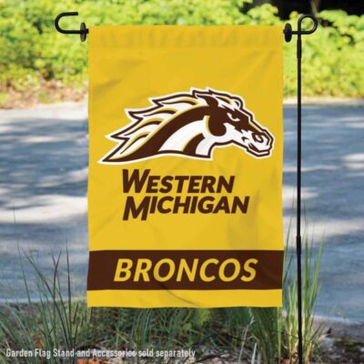 Western Michigan Broncos Gold Garden Flag GF01324