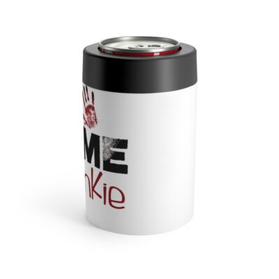 White True Crime Junkie Stainless Steel Can Holder 3