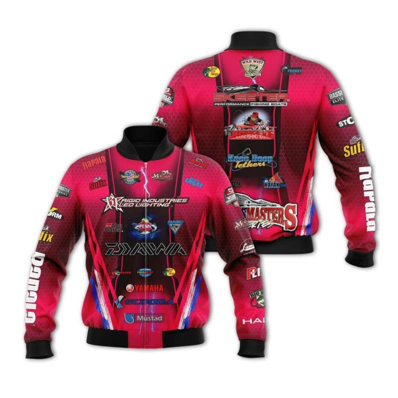 Yamaha Mustad Knee Deep Auto Racing Team Moto Gp Motocross 3D Designed Gift For Yamaha Fans Bomber Jacket BJ03673