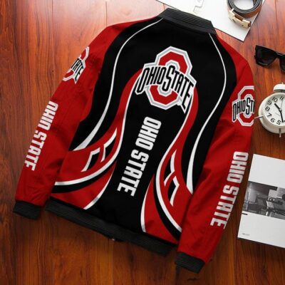 Ohio State Buckeyes Bomber Jacket 596 Sport Hot Trending Hot Choice Design Beautiful BJ02275 1 Ohio State Buckeyes Bomber Jacket