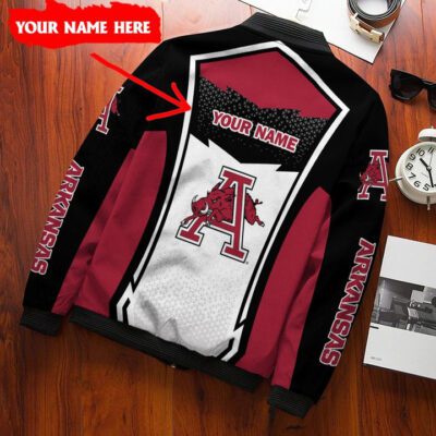 Arkansas Razorbacks Personalized Bomber Jacket