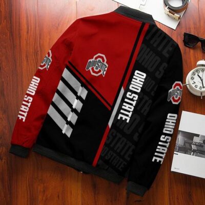 Ohio State Buckeyes Bomber Jacket 465 Sport Hot Trending Hot Choice Design Beautiful BJ01895 1 Ohio State Buckeyes Bomber Jacket