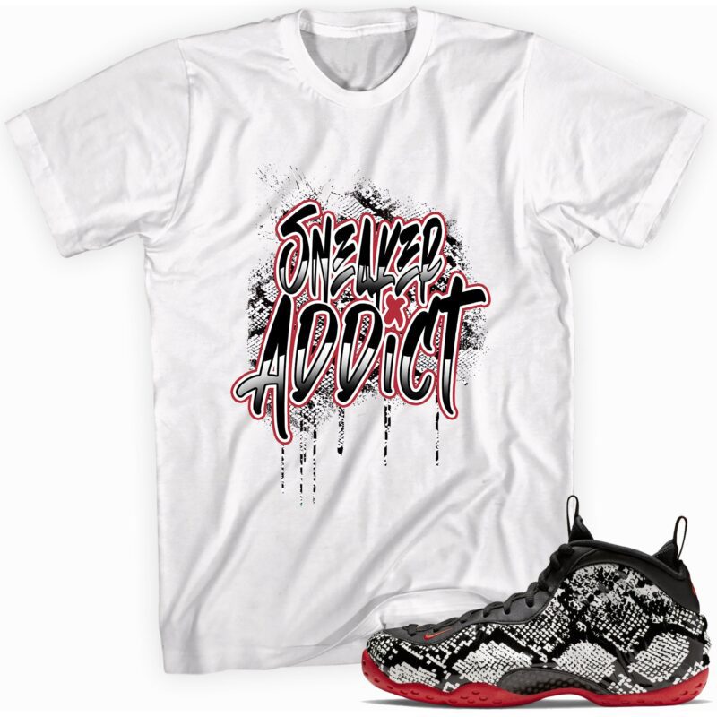 Air Foamposite One Albino Snakeskin T Shirt Sneaker Addict Matching Outfits 1